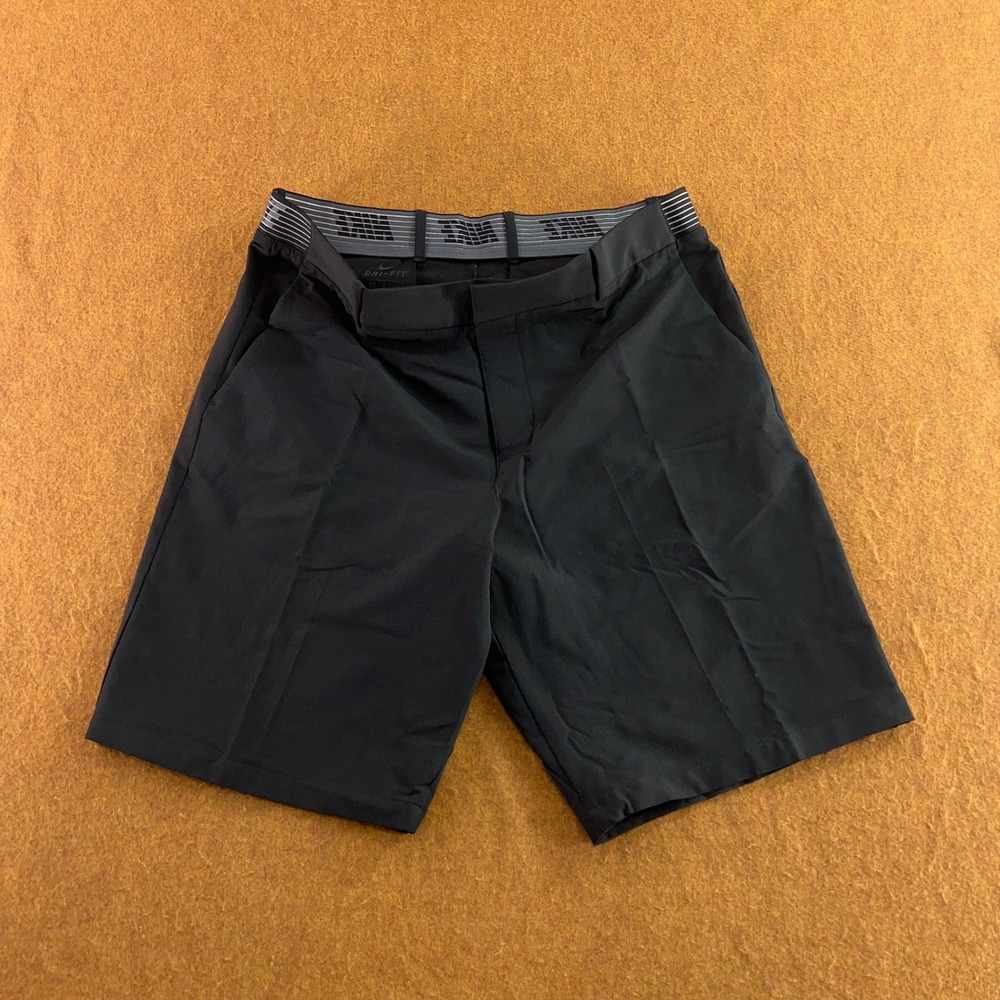 Nike Mens 36 Black Dri-FIT Stretch Performance Golf Shorts
